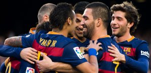 Der FC Barcelona steht bereits mit einem Bein im Viertelfinale Barcelona