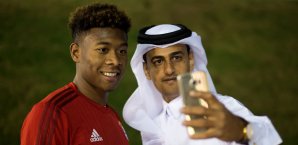 David Alaba ist auch in Doha ein beliebtes Selfie-Objekt David Alaba