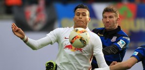 Davie Selke war bei RB Leipzig in 18 Ligaspielen an neun Toren direkt beteiligt Davie Selke