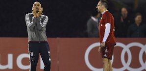Ribery und Guardiola verstehen sich auf und neben dem Platz gut Franck Ribery, Pep Guardiola
