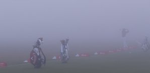 Martin Kaymer konnte im Nebel von Abu Dhabi nur zwölf Löcher spielen Golf