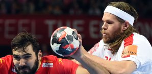 Dänemark und Spanien lieferten sich einen heißen Kampf Handball