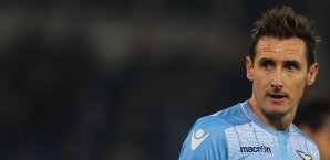 Dank Miro Klose holte Lazio gegen Bologna zumindest einen Punkt Miro Klose