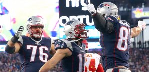 Die Patriots um Sebastian Vollmer wollen ihren Titel in der NFL verteidigen Patriots