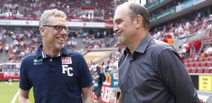 Peter Stöger und Jörg Schmadtke können sich über einen Neuzugang freuen Peter Stöger
