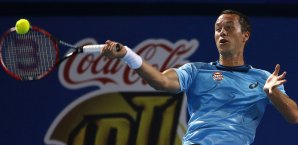 Philipp Kohlschreiber hatte vor allem im ersten Satz Mühe Philipp Kohlschreiber