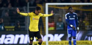 Pierre-Emerick Aubameyang netzte gegen Ingolstadt gleich doppelt Pierre-Emerick Aubameyang