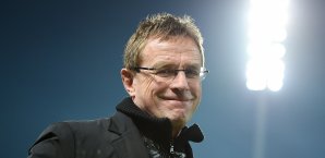 Ralf Rangnick steht mit RB Leipzig derzeit auf Rang Eins in Liga Zwei Ralf Rangnick