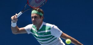 Roger Federer gelangen in der zweiten Runde 25 Asse Roger Federer