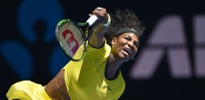 Serena Williams setzte sich in der zweiten Runde gegen Su-Wei Hsieh durch Serena Williams