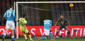 Stevan Jovetic erzielte das Führungstor für Inter Mailand Stevan Jovetic
