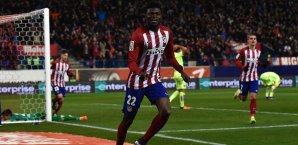 Thomas Tete-Partey schoss Atletico mit seinem späten Treffer vorübergehend an die Spitze Tete-Partey
