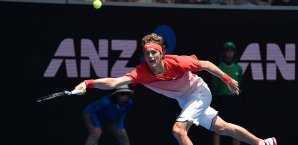 Alexander Zverev musste sich gegen Vanni ordentlich strecken Alexander Zverev