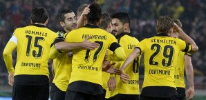 Borussia Dortmund feierte in Stuttgart den Einzug ins DFB-Pokal-Halbfinale Borussia Dortmund