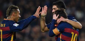 Siebenfachen Grund zum feiern hatte Barcelona im Pokal gegen Valencia FC Barcelona