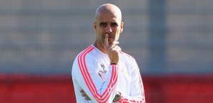 Pep Guardiola übte sich in Zurückhaltung Pep Guardiola