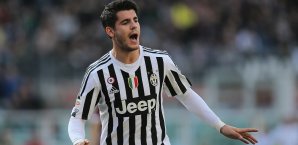 Alvaro Morata traf beim Derby-Sieg für Juventus Alvaro Morata