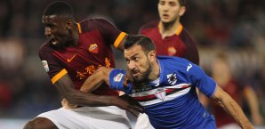 Antonio Rüdiger (links) gegen Sampdoria Genua Antonio Rüdiger