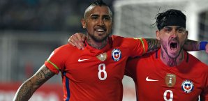 Vidal und Pinilla trafen beim Sieg gegen Venezuela beide doppelt Arturo Vidal, Mauricio Pinilla