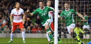 Ciaran Clark erzielte in der 2. Minute den Siegtreffer für die Iren Ciaran Clark
