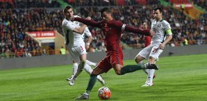 Cristiano Ronaldo konnte die 0:1-Niederlage gegen Bulgarien nicht verhindern Cristiano Ronaldo