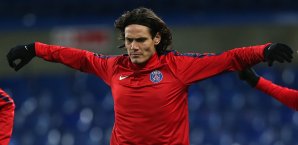 Edinson Cavani steht bei PSG noch bis 2017 unter Vertrag Edinson Cavani