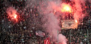Fans von PAOK Saloniki hatten beim Pokalspiel gegen Olympiakos Piräus randaliert Fans, PAOK Saloniki