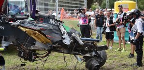 Fernando Alonso überstand seinen schweren Unfall unverletzt Fernando Alonso