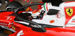 Ferrari teste in Barcelona das Halo-System Ferrari
