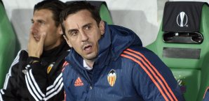 Gary Neville beendete bei Manchester United seine Karriere Gary Neville