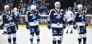 Die Hamburg Freezers mit enttäuschten Gesichtern Hamburg Freezers