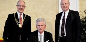 Heynckes und Hoeneß sind seit Jahrzehnten gute Freunde Jupp Heynckes, Uli Hoeneß