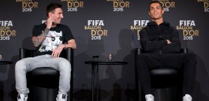 Lionel Messi und Cristiano Ronaldo bei der Verleihung zum Ballon d'Or Lionel Messi