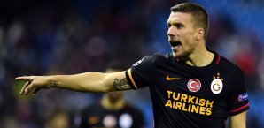 Lukas Podolski erzielte für Gala bisher zehn Treffer in der Liga Lukas Podolski