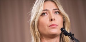 Maria Scharapowa bei der Bekanntgabe des Dopingfalls Maria Scharapowa