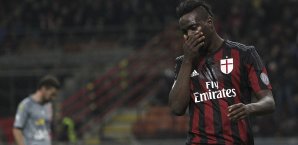 Mario Balotelli kommt auch bei Milan nicht recht in die Spur Mario Balotelli