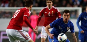 Mario Mandzukic traf zum 1:0 für Kroatien Mario Mandzukic