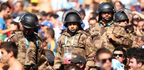 Soldaten bei der WM 2014 in Brasilien Olympia 2016