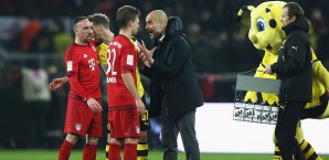 Pep Guardiola hatte nach dem Spiel viel Redebefarf Pep Guardiola
