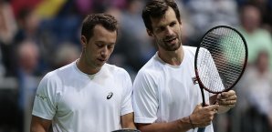 Philipp Kohlschreiber und Philipp Pletzschner nach der Partie Philipp Kohlschreiber