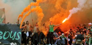 Beim Spiel zwischen Casablanca und Hoceimo kam es zu schweren Ausschreitungen Raja Casablanca