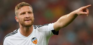 Shkodran Mustafi und der FC Valencia lagen bereits mit 0:1 in Rückstand Shkodran Mustafi