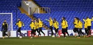 Der BVB beim Training im Stadion von Tottenham Thomas Tuchel