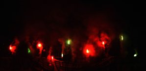 Die Wolfsburger Fans fielen vor dem Spiel negativ auf VfL Wolfsburg