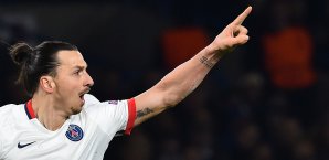 Zlatan Ibrahimovic sicherte sich mit PSG den französischen Meistertitel Zlatan Ibrahimovic