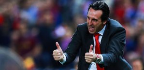 Unai Emery konnte mit dem Sieg zufrieden sein Unai Emery