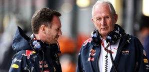 Christian Horner und Helmut Marko hoffen auch in Ungarn auf einen Podiumsplatz für Red Bull Christian Horner, Helmut Marko
