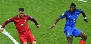 Cristiano Ronaldo erlitt im EM-Finale eine Knieverletzung Cristiano Ronaldo, Paul Pogba