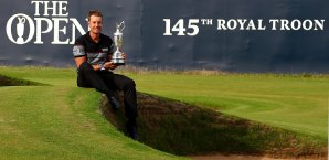 Hendrik Stenson schloss die British Open mit Rekordscore ab und freute sich sichtlich über seinen ersten Titel Hendrik Stenson