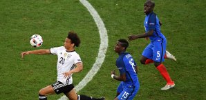 Leroy Sane kam für Deutschland bei der EM 206 nur zu einem Einsatz im Halbfinale gegen Frankreich Leroy Sane
